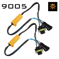 HB3/9005 CANBUS RESISTOR HARNESS - PAIR